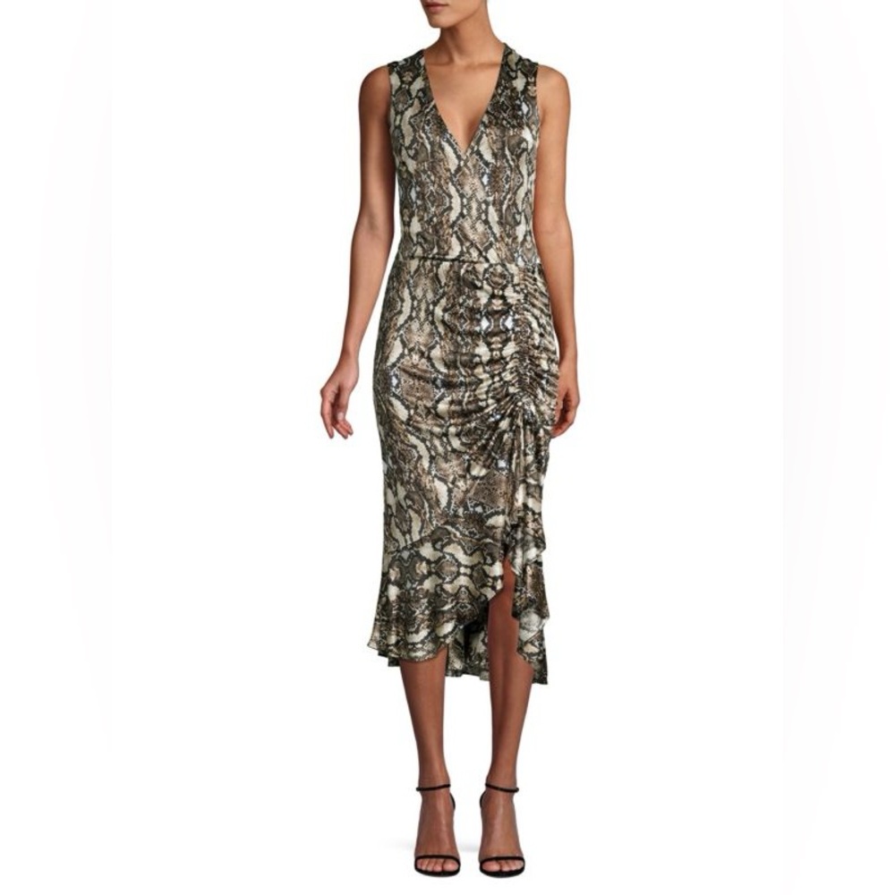 Parker Python Print Midi Dress